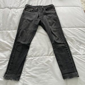Levi’s original 501 skinny jeans. Grey wash.